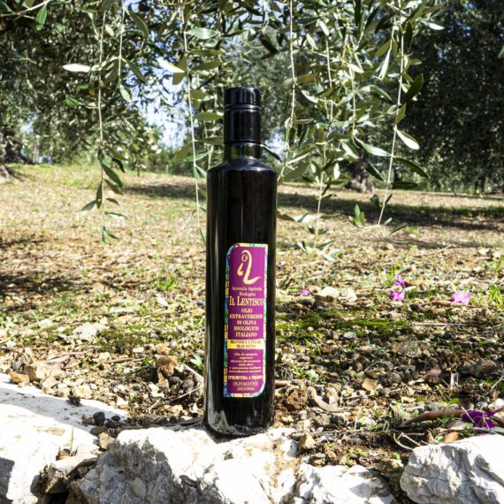 Olio Extravergine di Oliva Monocultivar bottiglia da 500 ml.